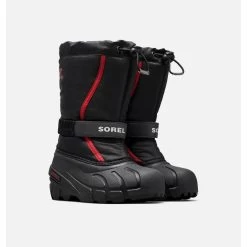 Sorel Winterstiefel Flurry Wasser/winddicht Schwarz/rot Kinder