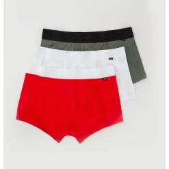 Alpha Industries Boxershorts Al Tape Grün/rot/weiss Herren - 3er Pack