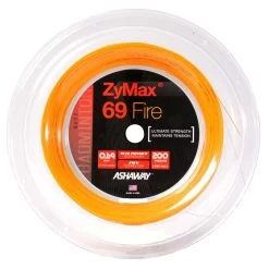 Ashaway Badmintonsaite Zymax 69 Fire (Kontrolle+Grip) Orange 200m Rolle
