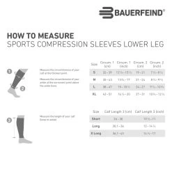 Bauerfeind Unterschenkelstrümpfe Mit Kompression Kurz Schwarz 1er -Sportausrüstung BauerfeindSports compression sleeves lower leg203 1200x1200 2