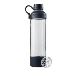 BlenderBottle Trinkflasche Mantra Glass 600ml Schwarz