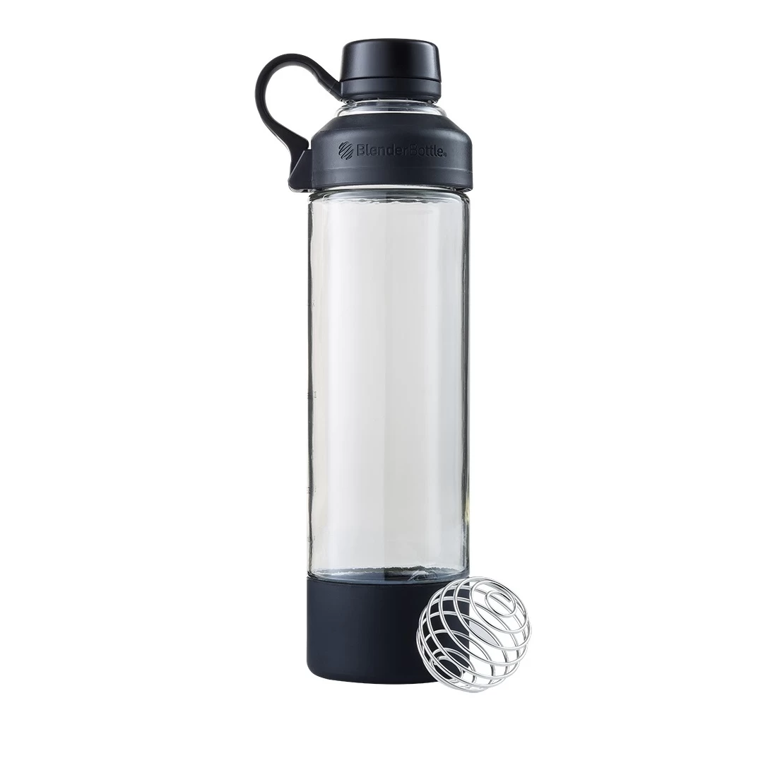 BlenderBottle Trinkflasche Mantra Glass 600ml Schwarz 3 BlenderBottle Trinkflasche Mantra Glass 600ml Schwarz