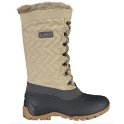 CMP Winterstiefel Nietos Urban Style (Kunstpelzfutter, Wasserdichter Überschuh) Sandbraun Damen