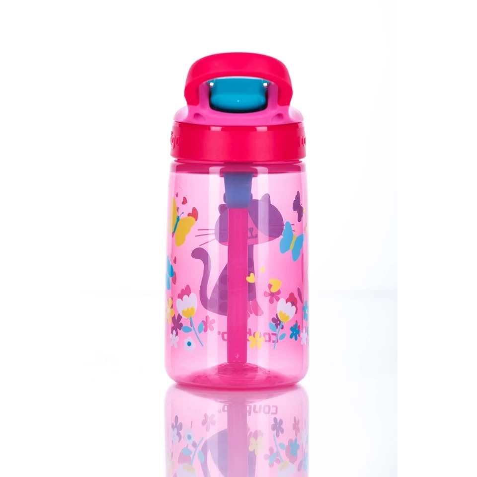 Contigo Trinkflasche Gizmo Flip Autospout (auslaufsicher Mit Strohhalm) 420ml Rot Kinder 5 Contigo Trinkflasche Gizmo Flip Autospout (auslaufsicher Mit Strohhalm) 420ml Rot Kinder – Bild 3