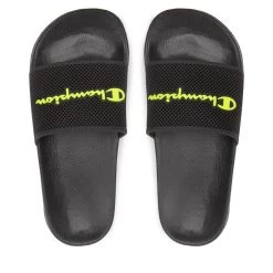 Champion Badeschuhe Slide Daytona Schwarz/grün Herren - 1 Paar -Sportausrüstung Champion Badeschuhe Slide Daytona S21950 KK006 3 797x797 1