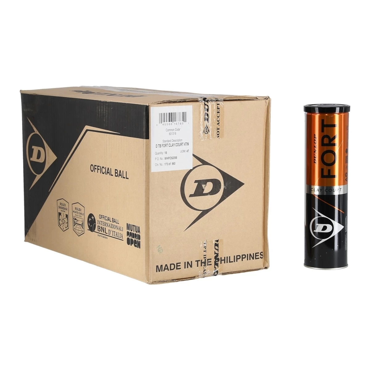 Dunlop Tennisbälle Fort Clay Court (Sandplatz) Dose 18x4er Im Karton 3 Dunlop Tennisbälle Fort Clay Court (Sandplatz) Dose 18x4er Im Karton