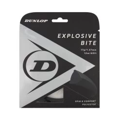 Dunlop Tennissaite Explosive Bite (Haltbarkeit+Spin) Schwarz 12m Set