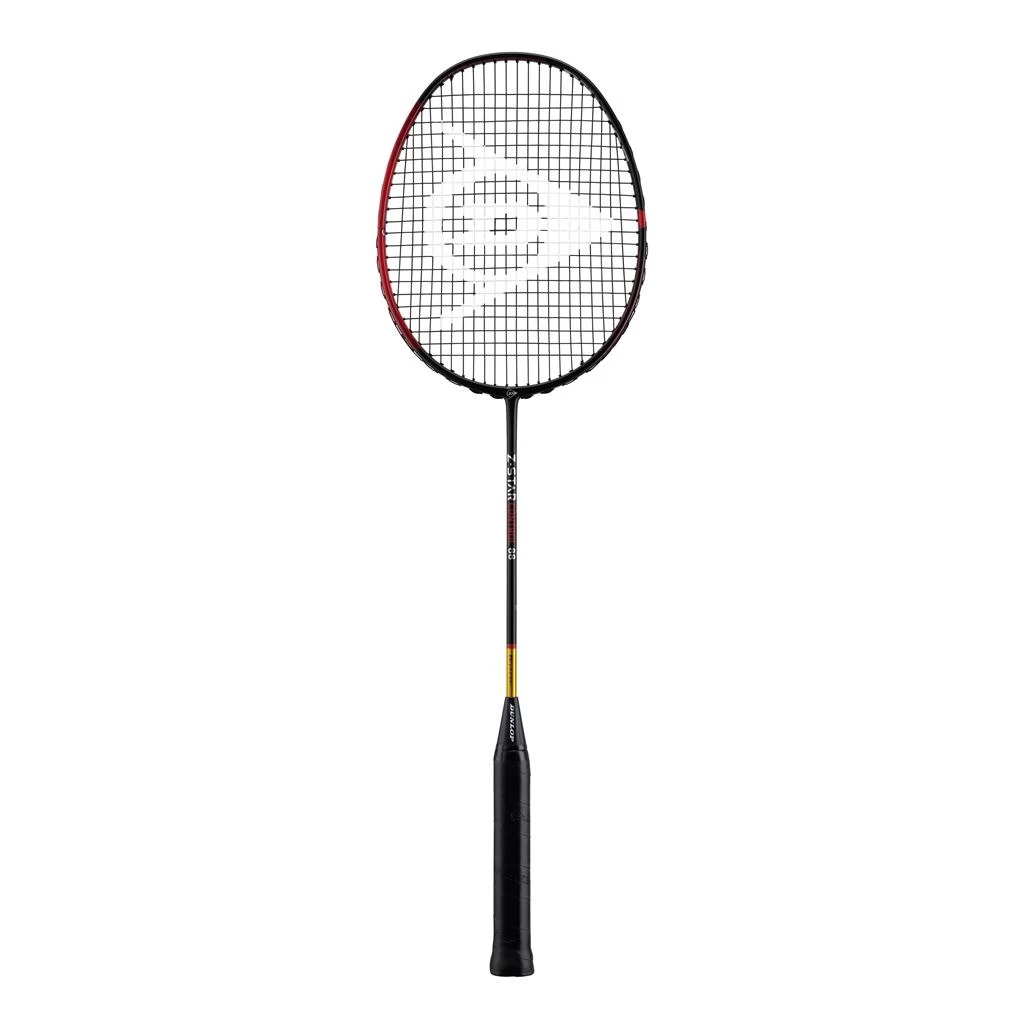 Dunlop Badmintonschläger Z-Star Control 88 (kopflastig/steif/88g) Schwarz - Besaitet - 3 Dunlop Badmintonschläger Z-Star Control 88 (kopflastig/steif/88g) Schwarz - Besaitet -