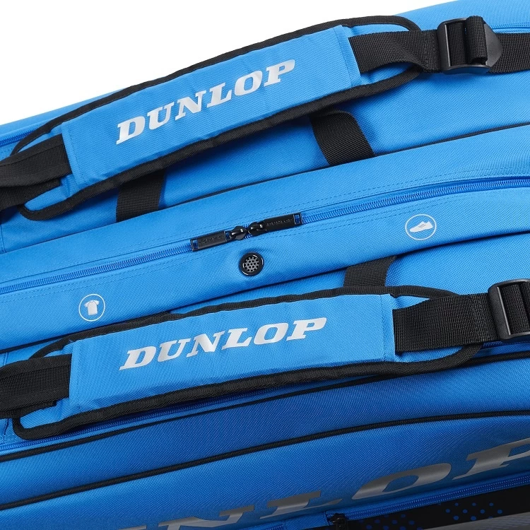 Dunlop Srixon Tennis-Racketbag FX Performance (Schlägertasche, 3 Hauptfächer, Thermofach) Schwarz/blau 12er 6 Dunlop Srixon Tennis-Racketbag FX Performance (Schlägertasche, 3 Hauptfächer, Thermofach) Schwarz/blau 12er – Bild 4