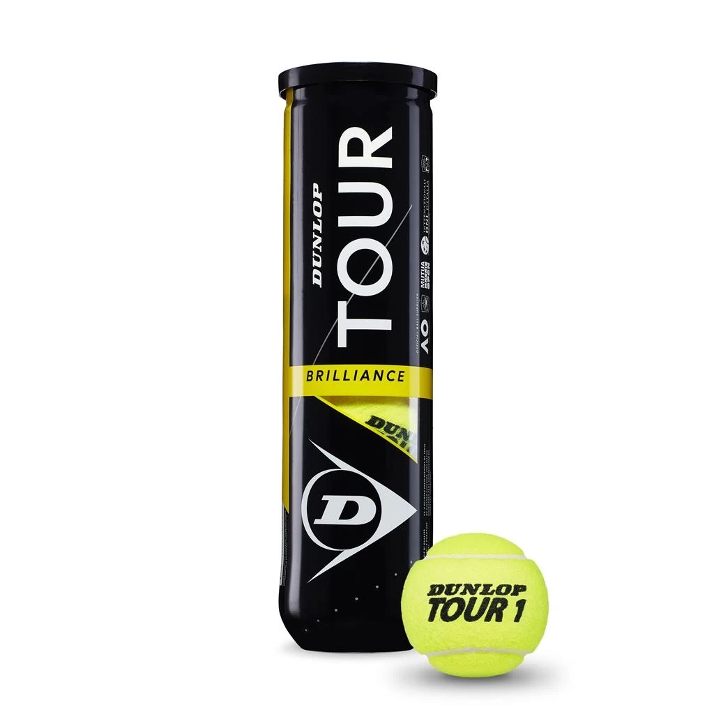 Dunlop Tennisbälle Tour Brilliance Dose 4er 3 Dunlop Tennisbälle Tour Brilliance Dose 4er