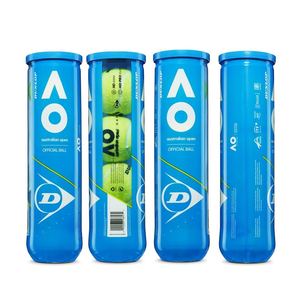 Dunlop Tennisbälle Australian Open Dose 4er 5 Dunlop Tennisbälle Australian Open Dose 4er – Bild 3