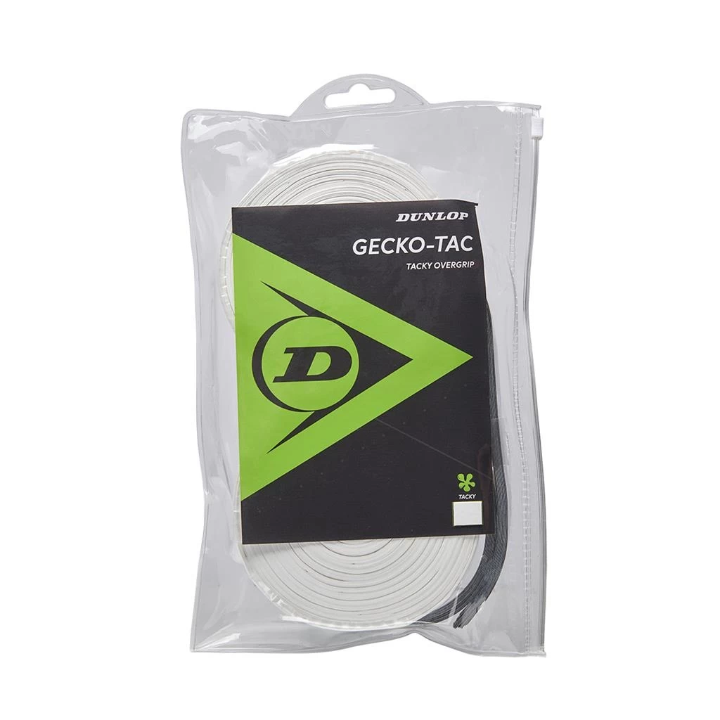 Dunlop Overgrip Gecko Tac 0.5mm (glatt, Griffig) Weiss 30er Clip-Beutel 3 Dunlop Overgrip Gecko Tac 0.5mm (glatt, Griffig) Weiss 30er Clip-Beutel