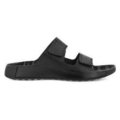 ECCO Sandale Cozmo Flat (Nubukleder, Flexible Sohle) Schwarz Herren -Sportausrüstung ECCO Sandale Cozmo Flat Herren 500904 01001 4 1043x1043 1