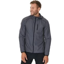Endurance Laufjacke Hugoee Mit Kapuze Grau Herren