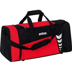 Erima Sporttasche Six Wings (Größe M - 49,5 Liter) Rot/schwarz 61x29x28cm