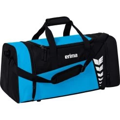Erima Sporttasche Six Wings (Größe L - 76 Liter) Curacaoblau/schwarz 70x32x34cm