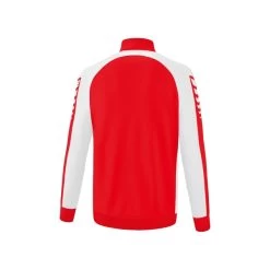 Erima Trainingsjacke Six Wings Worker (100% Polyester, Stehkragen, Strapazierfähig) Rot/weiss Jungen -Sportausrüstung Erima Trainingsjacke Six Wings 1032237 2 600x600 1