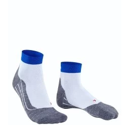 Falke Laufsocke RU4 Endurance Short (mittelstarke Polsterung) Weiss/blau/grau Herren - 1 Paar -Sportausrüstung Falke 16705 2662207 823x823 1