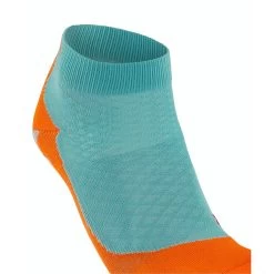 Aktion Noch Gültig Klicken Sie Auf Das Icon, Um Eine Erklärung Zu Erhalten. Falke Laufsocke RU5 Lightweight Short Türkisblau/orange Damen - 1 Paar -Sportausrüstung Falke 16730 6960 RU5 Light Socke 5 1200x1200 1