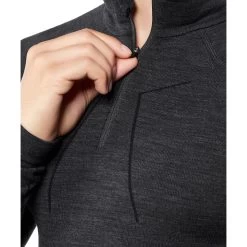 Falke Langarmshirt Wool Tech Half-Zip (Merinowolle) Unterwäsche Schwarz Herren -Sportausrüstung Falke 33410 3000 Langarmshirt 3 900x900 1