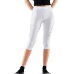Falke Unterziehhose 3/4 Tight Warm (Feuchtigkeits- Und Temperaturregulierung ) Unterwäsche Weiss/rot Damen