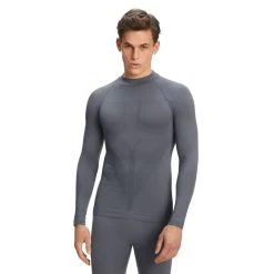 Falke Funktionsunterwäsche Langarmshirt Warm (perfekte Feuchtigkeits - Und Temperaturregulierung) Grau Herren