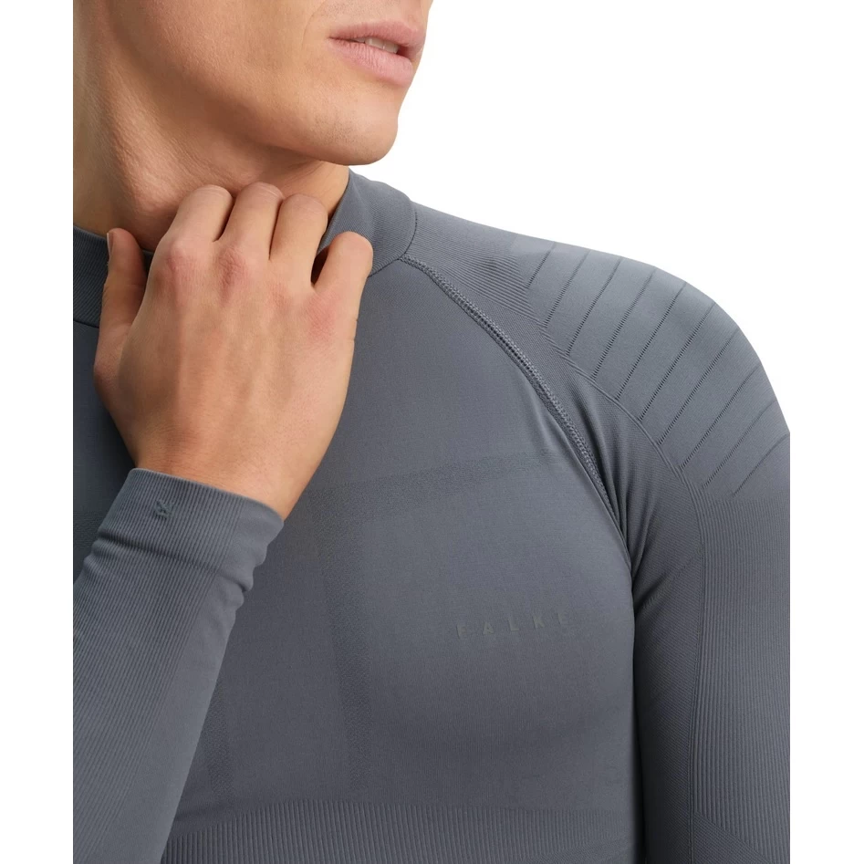 Falke Funktionsunterwäsche Langarmshirt Warm (perfekte Feuchtigkeits - Und Temperaturregulierung) Grau Herren 6 Falke Funktionsunterwäsche Langarmshirt Warm (perfekte Feuchtigkeits - Und Temperaturregulierung) Grau Herren – Bild 4