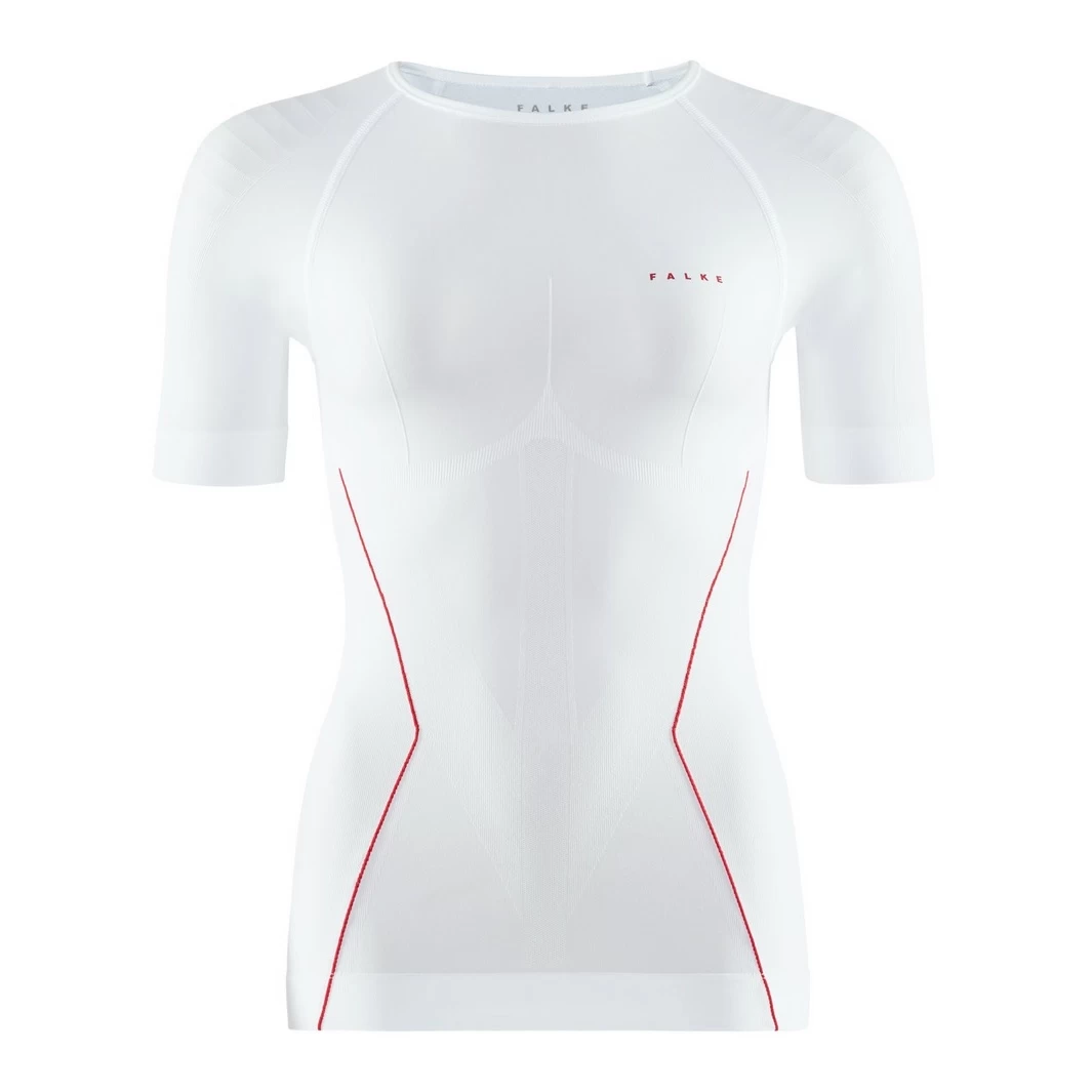Falke Kurzarmshirt Warm (perfekte Feuchtigkeits-Temperaturregulierung) Unterwäsche Weiss/rot Damen 7 Falke Kurzarmshirt Warm (perfekte Feuchtigkeits-Temperaturregulierung) Unterwäsche Weiss/rot Damen – Bild 5
