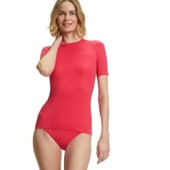 Falke Funktionsunterwäsche Kurzarmshirt Warm (komfortable Passform) Rose Damen -Sportausrüstung Falke Kurzarmshirt Warm Damen 39150 8564 5 1065x1065 1