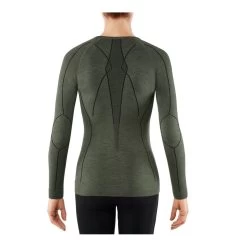 Falke Langarmshirt Wool Tech (Merinowolle) Unterwäsche Olivegrün Damen -Sportausrüstung Falke Langarmshirt 33211 7830 gruen 2 955x955 1