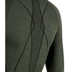 Falke Langarmshirt Wool Tech (Merinowolle) Unterwäsche Olivegrün Damen -Sportausrüstung Falke Langarmshirt 33211 7830 gruen 4 859x859 1