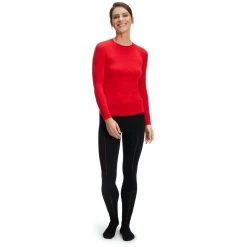 Falke Langarmshirt Warm (perfekte Feuchtigkeits - Und Temperaturregulierung) Unterwäsche Rot Damen -Sportausrüstung Falke Langarmshirt Damen 39111 8616 5 945x945 1