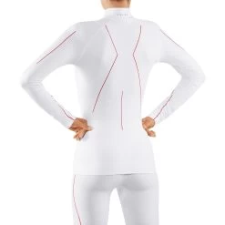 Falke Funktionsunterwäsche Langarmshirt Maximum Warm (Stehkragen, Warm Und Isolierend) Weiss/rot Damen -Sportausrüstung Falke Langarmshirt Damen Warm 33079 2008 2 1200x1200 1