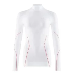 Falke Funktionsunterwäsche Langarmshirt Maximum Warm (Stehkragen, Warm Und Isolierend) Weiss/rot Damen -Sportausrüstung Falke Langarmshirt Damen Warm 33079 2008 3 1200x1200 1