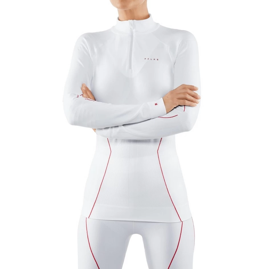 Falke Funktionsunterwäsche Langarmshirt Maximum Warm Half-Zip - Weiss Damen 3 Falke Funktionsunterwäsche Langarmshirt Maximum Warm Half-Zip - Weiss Damen