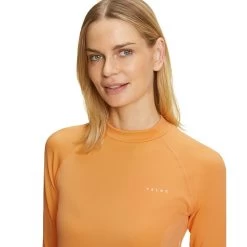 Falke Funktionsunterwäsche Langarmshirt Maximum Warm (perfekte Feuchtigkeits- Und Temperaturregulierung) Orange Damen -Sportausrüstung Falke Langarmshirt Maximum Warm Damen 33032 8155 7 750x750 1