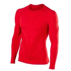 Falke Funktionsunterwäsche Langarmshirt Warm (wärmes Material, Perfekte Feuchtigkeits) Rot Herren