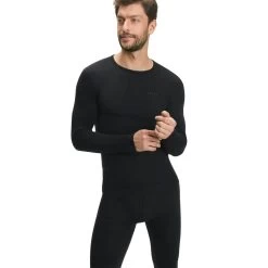 Falke Langarmshirt Wool Tech (Merinowolle) Unterwäsche Schwarz Herren -Sportausrüstung Falke Langarmshirt Wool Tech Herren 33411 3000 5 944x944 1