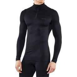 Falke Langarmshirt Maximum Warm Half-Zip (hohe Wärmeisolierung) Unterwäsche Schwarz Herren