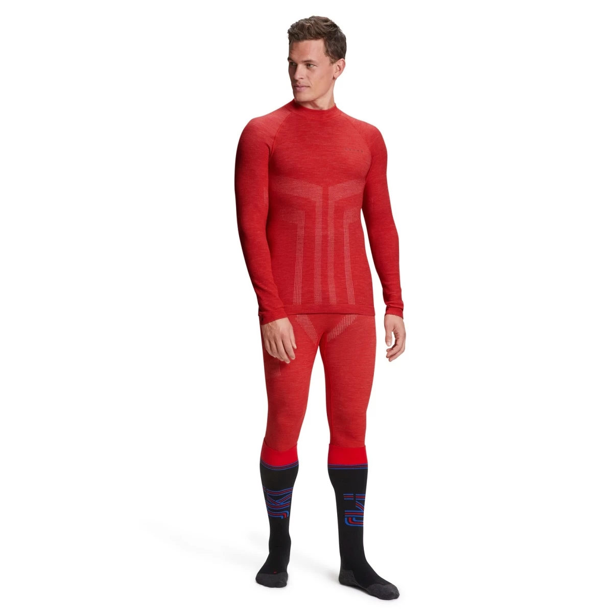 Falke Funktionsunterwäsche Langarmshirt Wool-Tech (feinste Merinowolle, Hohe Bewegungsfreiheit) Rot Herren 4 Falke Funktionsunterwäsche Langarmshirt Wool-Tech (feinste Merinowolle, Hohe Bewegungsfreiheit) Rot Herren – Bild 2