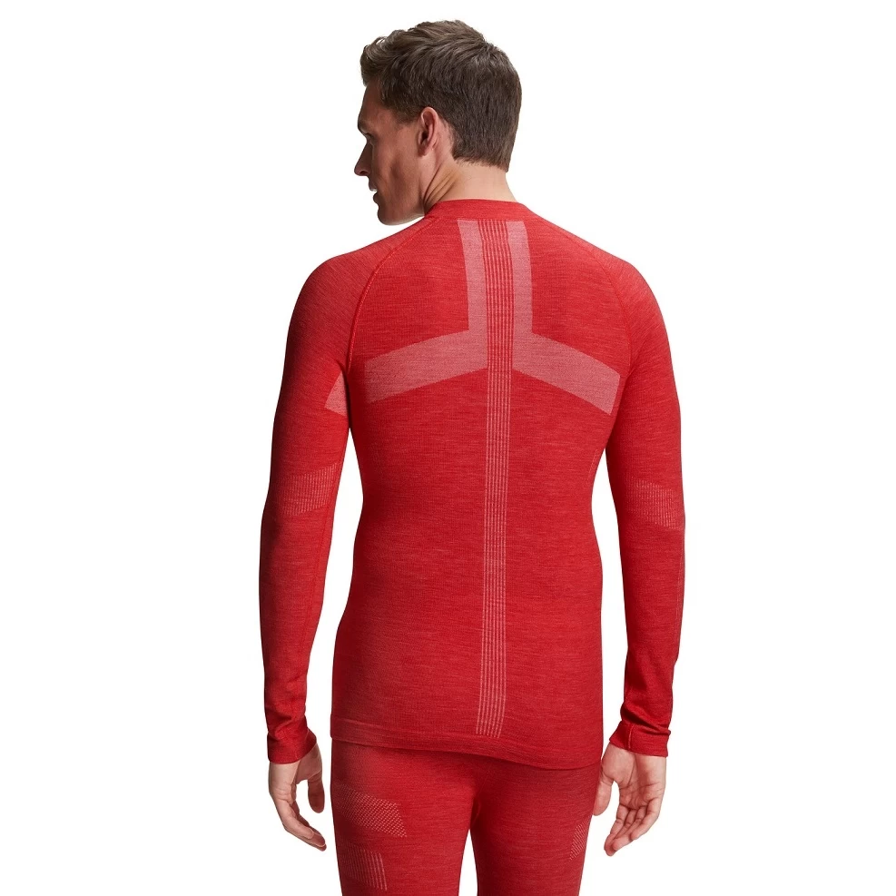 Falke Funktionsunterwäsche Langarmshirt Wool-Tech (feinste Merinowolle, Hohe Bewegungsfreiheit) Rot Herren 9 Falke Funktionsunterwäsche Langarmshirt Wool-Tech (feinste Merinowolle, Hohe Bewegungsfreiheit) Rot Herren – Bild 7