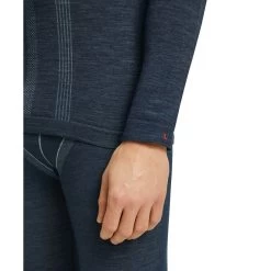 Falke Funktionsunterwäsche Langarmshirt Wool-Tech (feinste Merinowolle, Hohe Bewegungsfreiheit) Spaceblau Herren -Sportausrüstung Falke unterwaesche Langarmshirt Herren 33424 6116 3 1067x1067 1