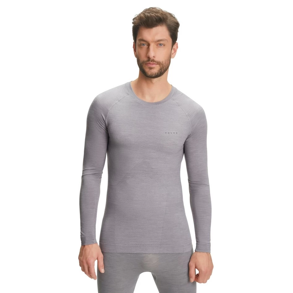 Falke Funktionsunterwäsche Langarmshirt Wool-Tech Light (feinste Merinowolle) Hellgrau Herren 3 Falke Funktionsunterwäsche Langarmshirt Wool-Tech Light (feinste Merinowolle) Hellgrau Herren