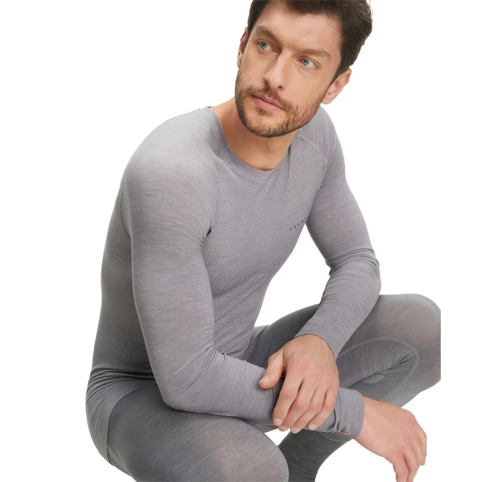 Falke Funktionsunterwäsche Langarmshirt Wool-Tech Light (feinste Merinowolle) Hellgrau Herren 6 Falke Funktionsunterwäsche Langarmshirt Wool-Tech Light (feinste Merinowolle) Hellgrau Herren – Bild 4