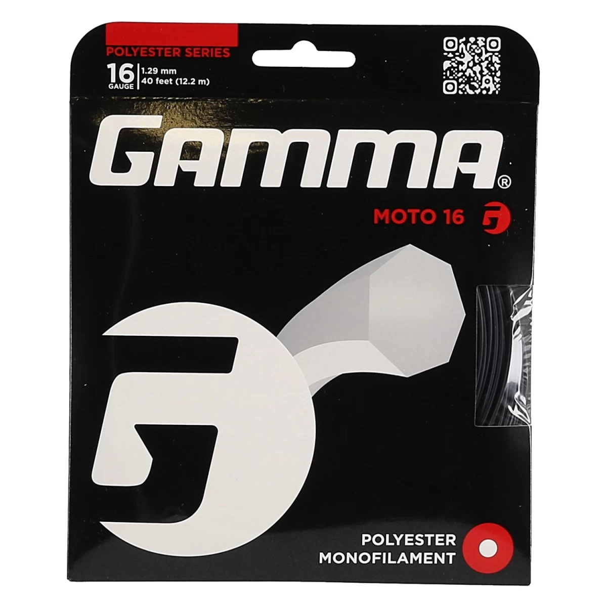 Gamma Tennissaite Moto (Haltbarkeit+Spin) Schwarz 12m Set 8 Gamma Tennissaite Moto (Haltbarkeit+Spin) Schwarz 12m Set – Bild 6