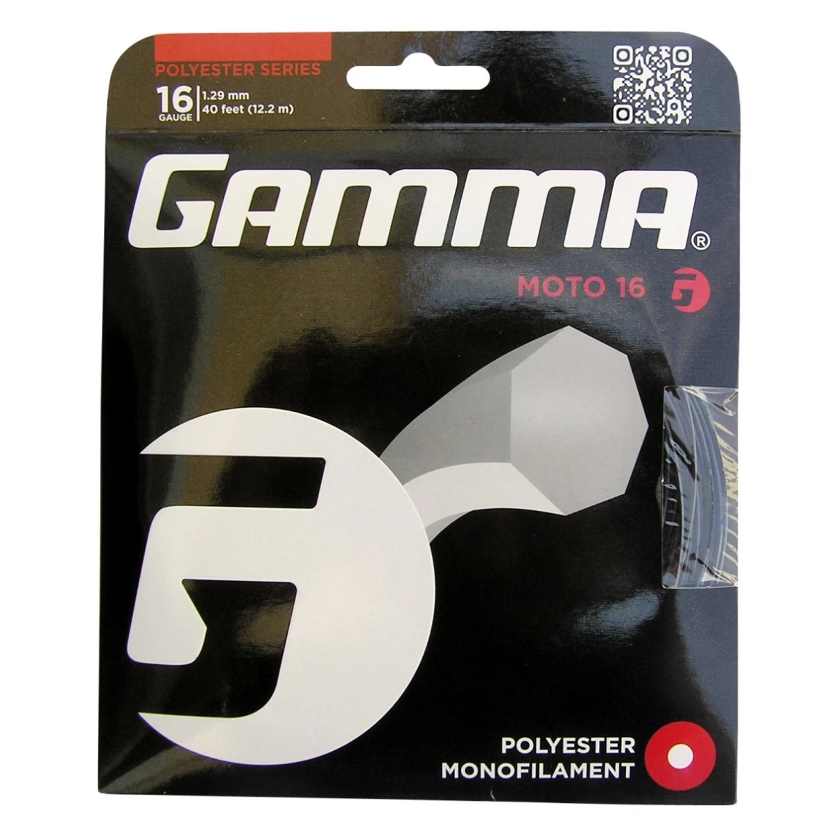 Gamma Tennissaite Moto (Haltbarkeit+Spin) Schwarz 12m Set 3 Gamma Tennissaite Moto (Haltbarkeit+Spin) Schwarz 12m Set