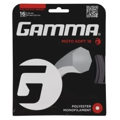 Gamma Tennissaite Moto Soft (Haltbarkeit+Touch) Grau 12m Set