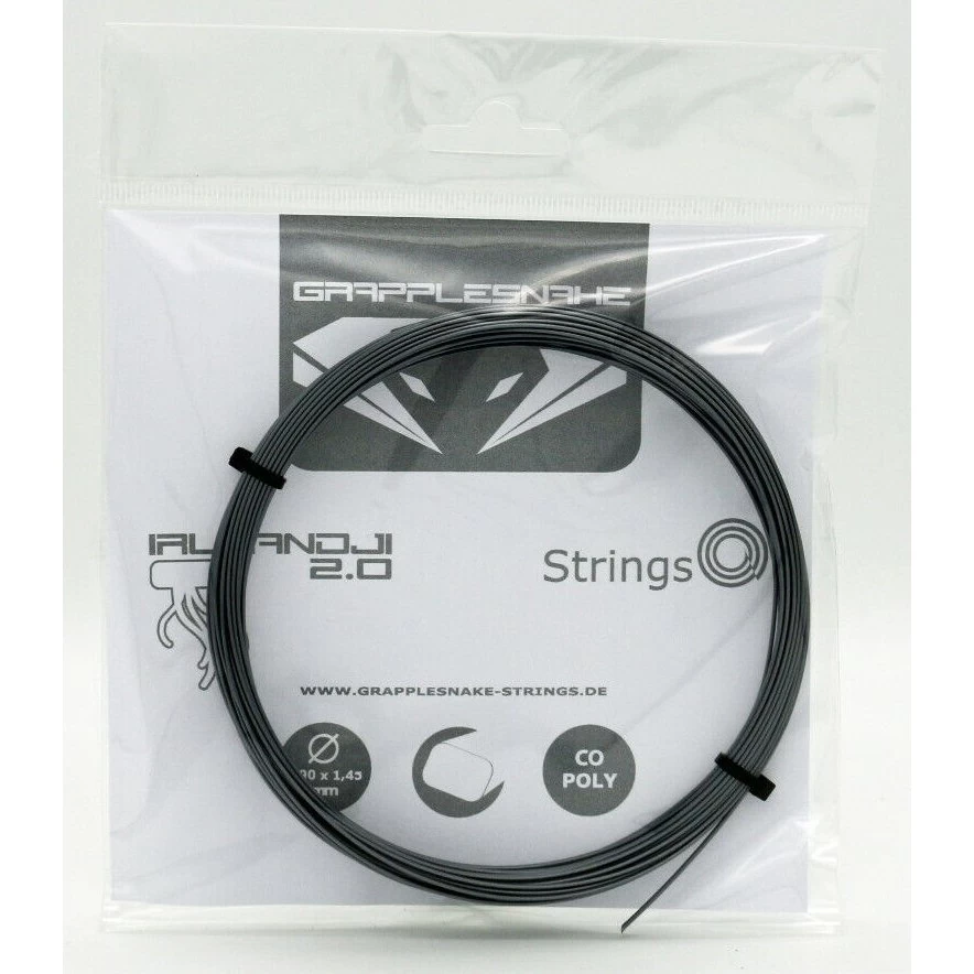 Grapplesnake Tennissaite Irukandji (Haltbarkeit+Spin) Grau 12m Set 3 Grapplesnake Tennissaite Irukandji (Haltbarkeit+Spin) Grau 12m Set