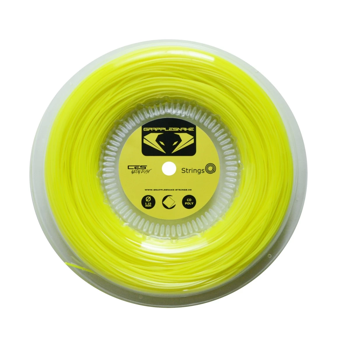 Grapplesnake Tennissaite CES Neon Dust (Haltbarkeit+Kontrolle) Gelb 200m Rolle 3 Grapplesnake Tennissaite CES Neon Dust (Haltbarkeit+Kontrolle) Gelb 200m Rolle