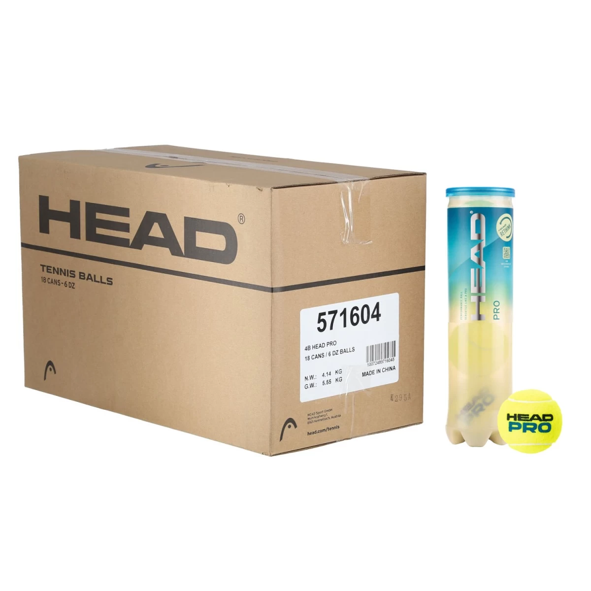Head Tennisbälle Pro (mit Smart Optik Filz) Dose 18x4er Im Karton 3 Head Tennisbälle Pro (mit Smart Optik Filz) Dose 18x4er Im Karton